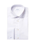 White Slim Fit Double Cuff Shirt Double Cuff Eton   