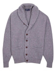 Flannel Grey Colonial 8ply Cashmere Shawl Cardigan Robert Old