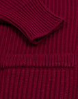 Claret Red Colonial 8ply Cashmere Shawl Cardigan Robert Old