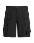 Black Castmaster Technical Cargo Shorts SHORTS Belstaff   