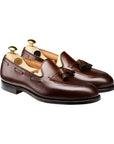 Cavendish Dark Brown Burnished Calf Tassel Loafer  Crockett & Jones   