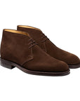 Dark Brown Chiltern Suede Chukka Boots Boots Crockett & Jones   