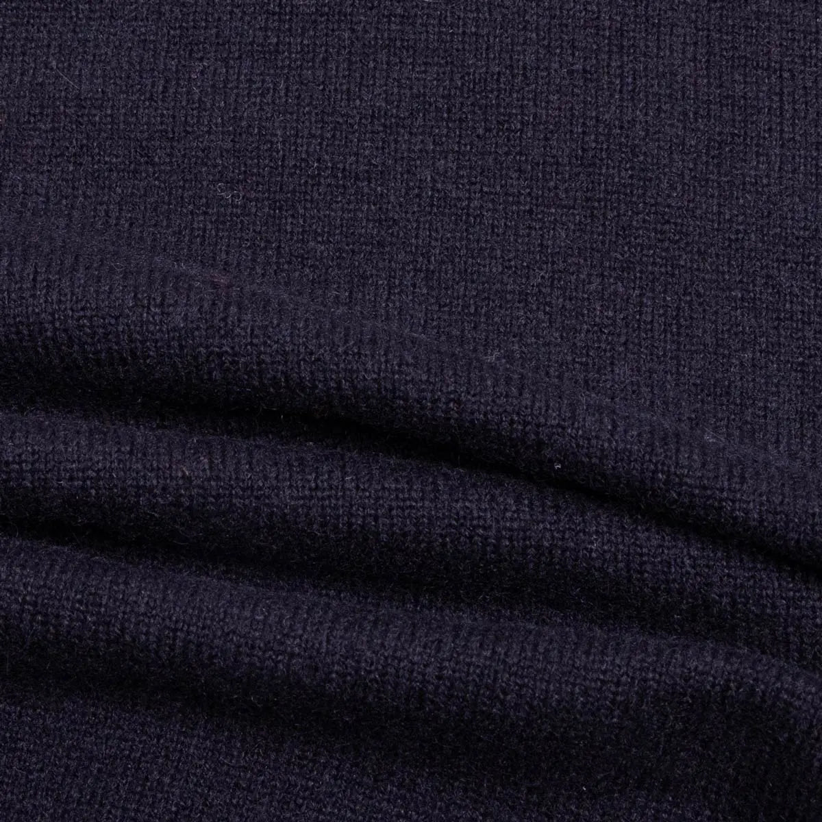 Dark Navy Chatsworth 2ply V-Neck Cashmere Sweater Robert Old