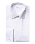 White Dobby Contemporary Fit Evening Shirt  Eton   