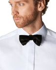 White Dobby Contemporary Fit Evening Shirt  Eton   