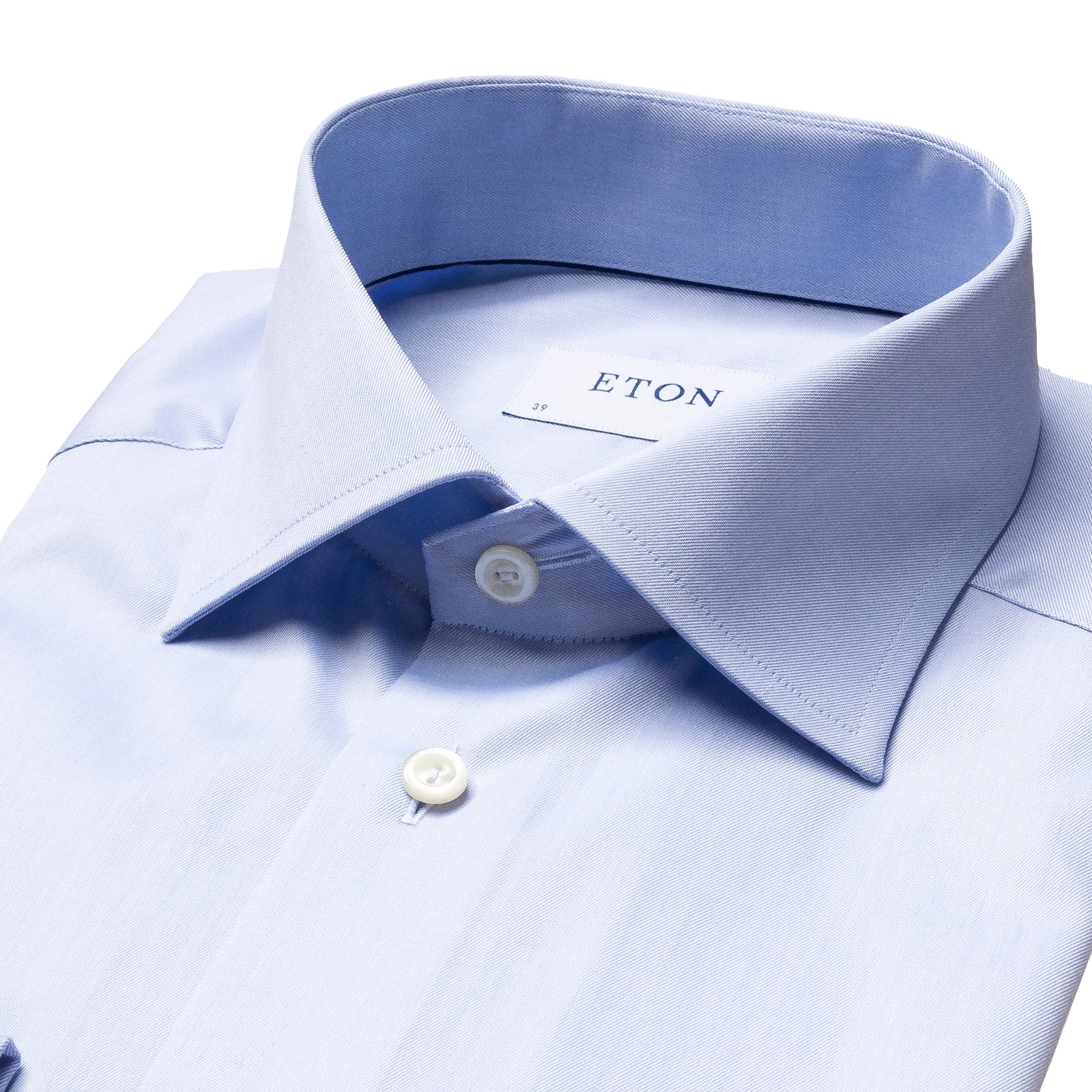 Light Blue French Cuff Contemporary Fit Shirt Double Cuff Eton   