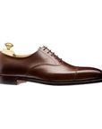 Hallam Brown Dark Calf Oxford Shoes - E Fitting  Crockett & Jones   