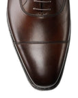 Hallam Brown Dark Calf Oxford Shoes - E Fitting  Crockett & Jones   