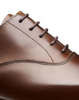 Hallam Brown Dark Calf Oxford Shoes - E Fitting  Crockett & Jones   