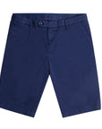 Navy Cotton Stretch Chino Shorts SHORTS Robert Old   