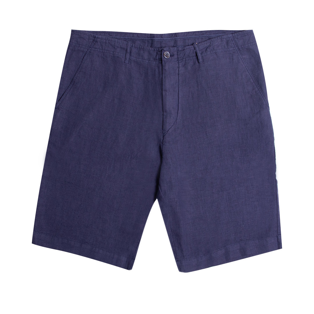 Navy Linen Chino Shorts SHORTS FEDELI   