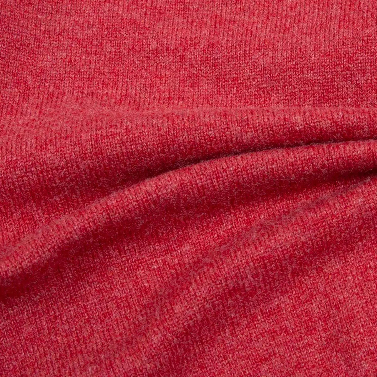 Poppy Melange Chatsworth 2ply V-Neck Cashmere Sweater Robert Old