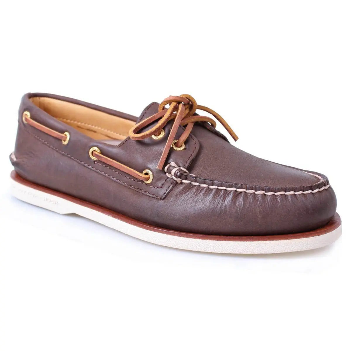 Brown Leather Gold Cup Boat Shoe Sperry