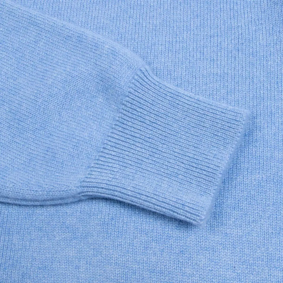 Blue Haze Tiree 4ply Crew Neck Cashmere Sweater Robert Old