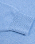 Blue Haze Tiree 4ply Crew Neck Cashmere Sweater Robert Old