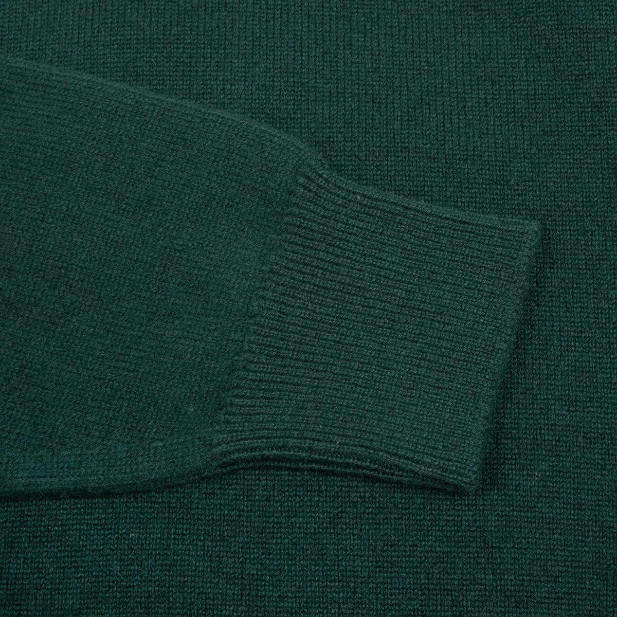 Holly Green Tiree 4ply Crew Neck Cashmere Sweater Robert Old