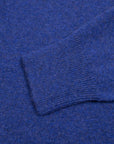 Electric Indigo Tiree 4ply Crew Neck Cashmere Sweater Robert Old