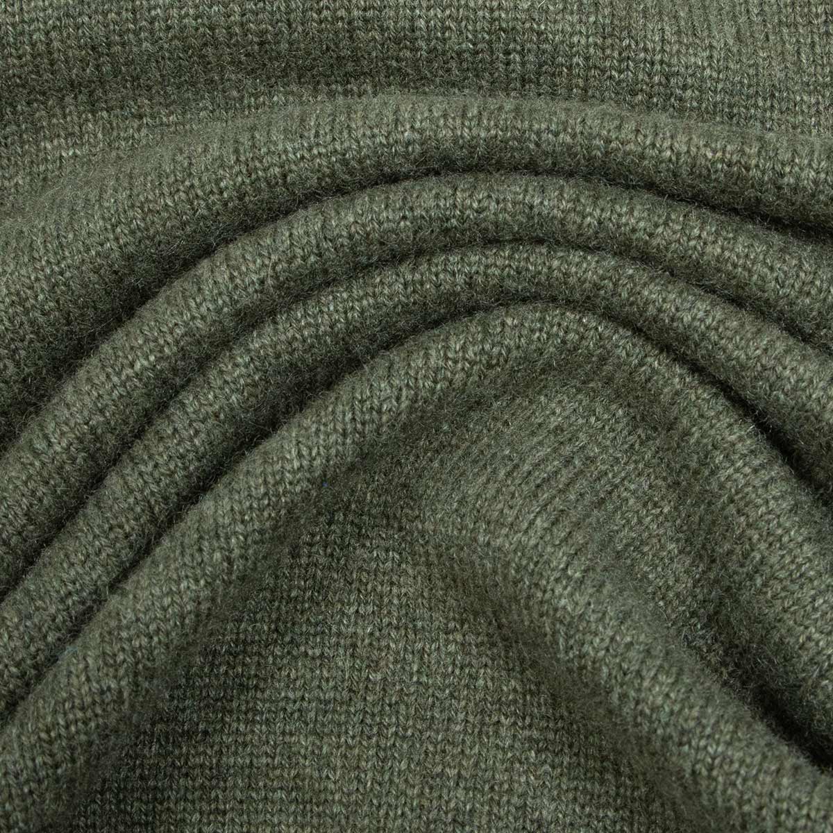 Loden Mix Tobermorey 4ply V-Neck Cashmere Sweater Robert Old