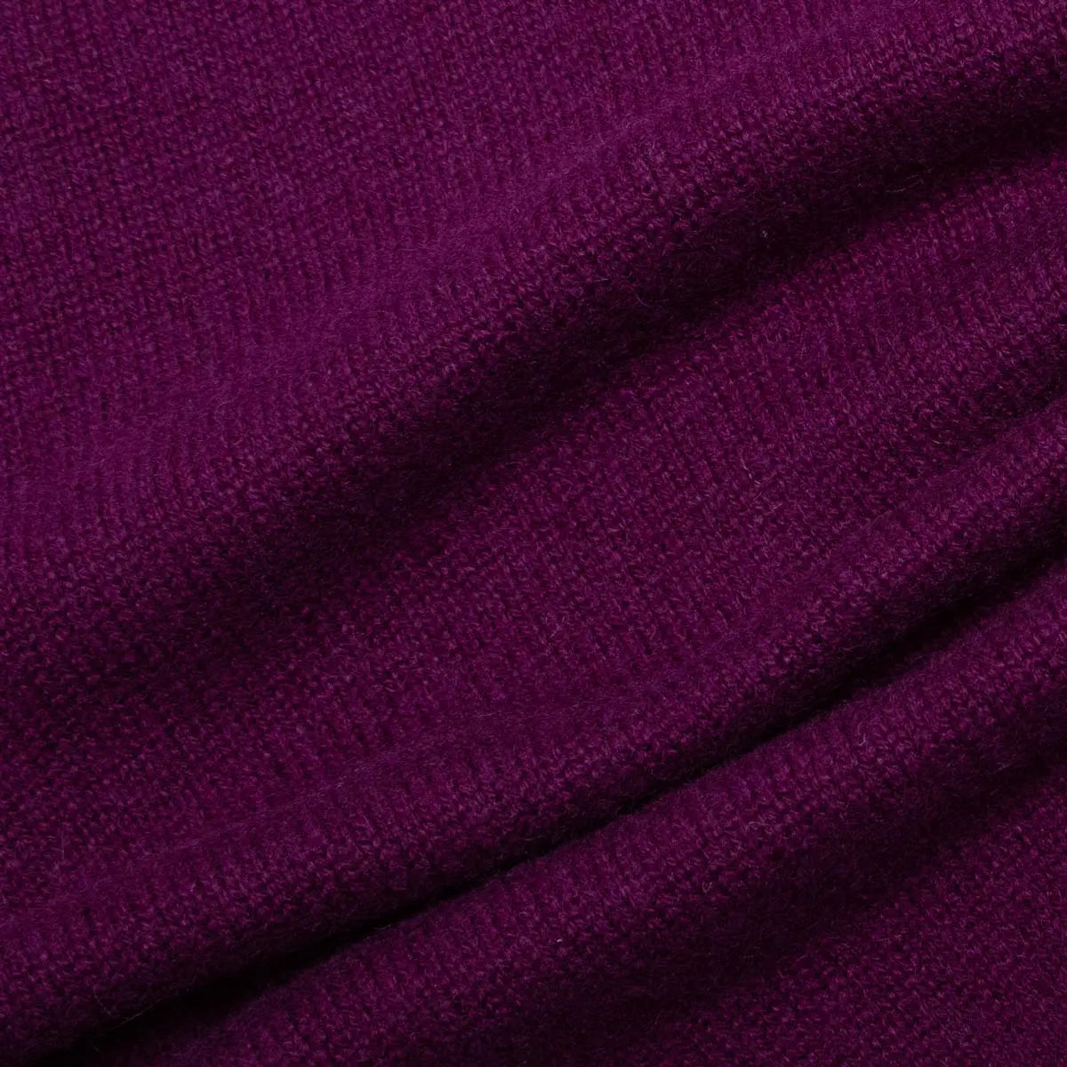 Beetroot Tobermorey 4ply V-Neck Cashmere Sweater Robert Old