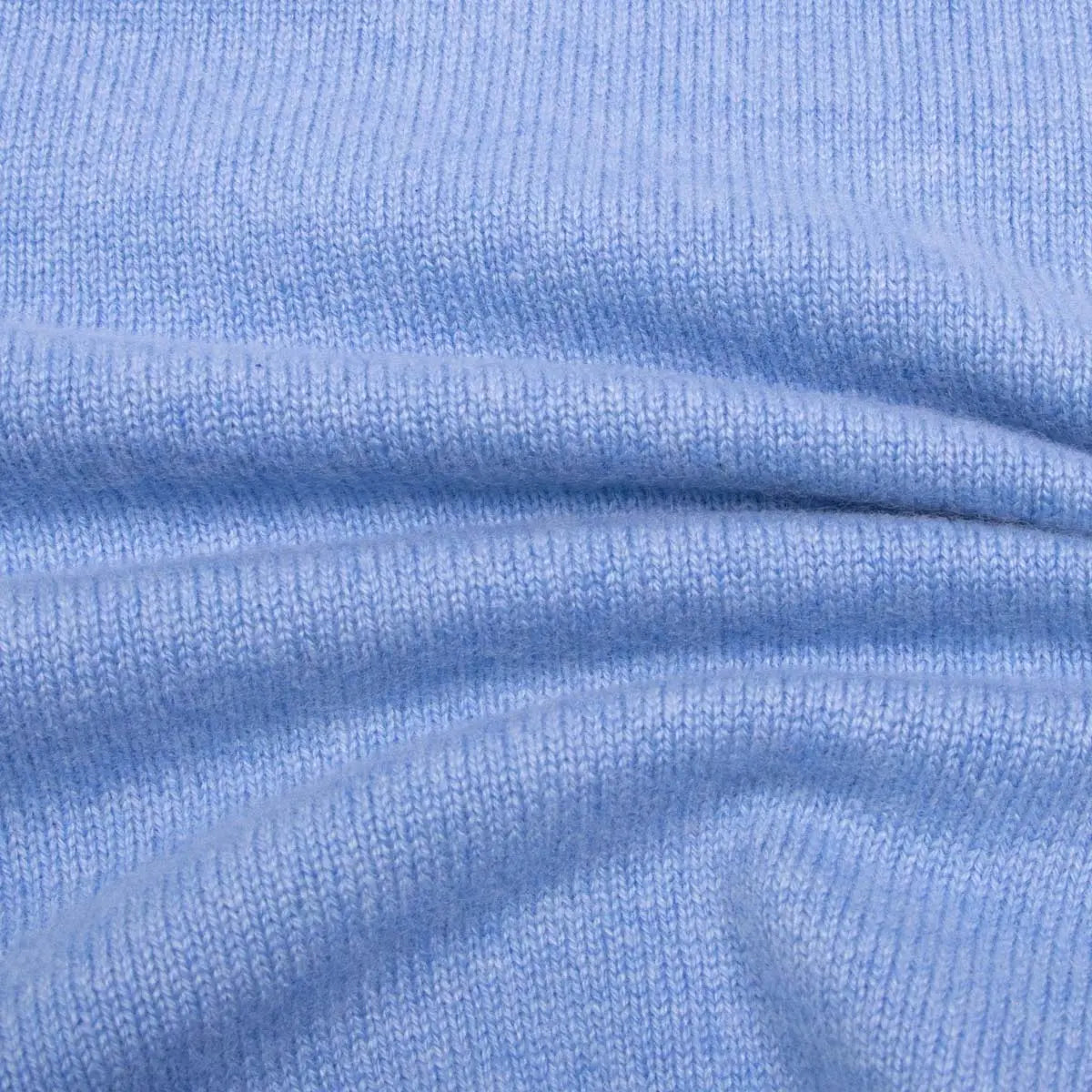 Blue Haze Tobermorey 4ply V-Neck Cashmere Sweater Robert Old