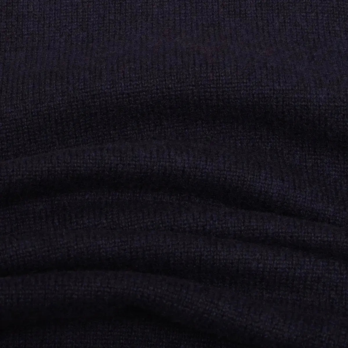 Dark Navy Tobermorey 4ply V-Neck Cashmere Sweater Robert Old