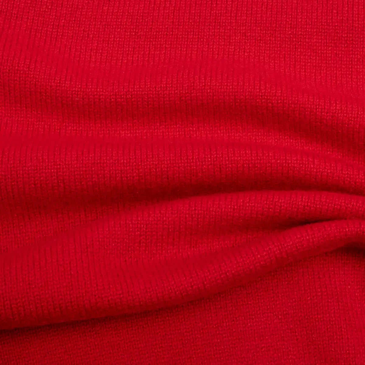 Ruby Red Tobermorey 4ply V-Neck Cashmere Sweater Robert Old