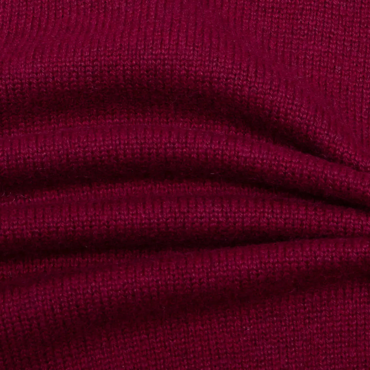 Claret Red Tobermorey 4ply V-Neck Cashmere Sweater Robert Old