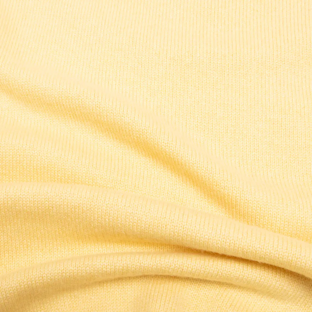 Lemon Frost Tobermorey 4ply V-Neck Cashmere Sweater Robert Old