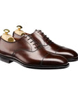 Audley Dark Brown Hand Grade Oxford Shoes  Crockett & Jones   