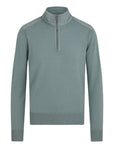 Mineral Green Kilmington Merino Wool Quarter Zip Sweater  Belstaff   