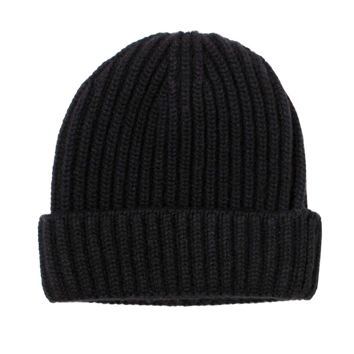 Fisherman Knit 8ply Cashmere Hat - Black  Robert Old Black ONE 