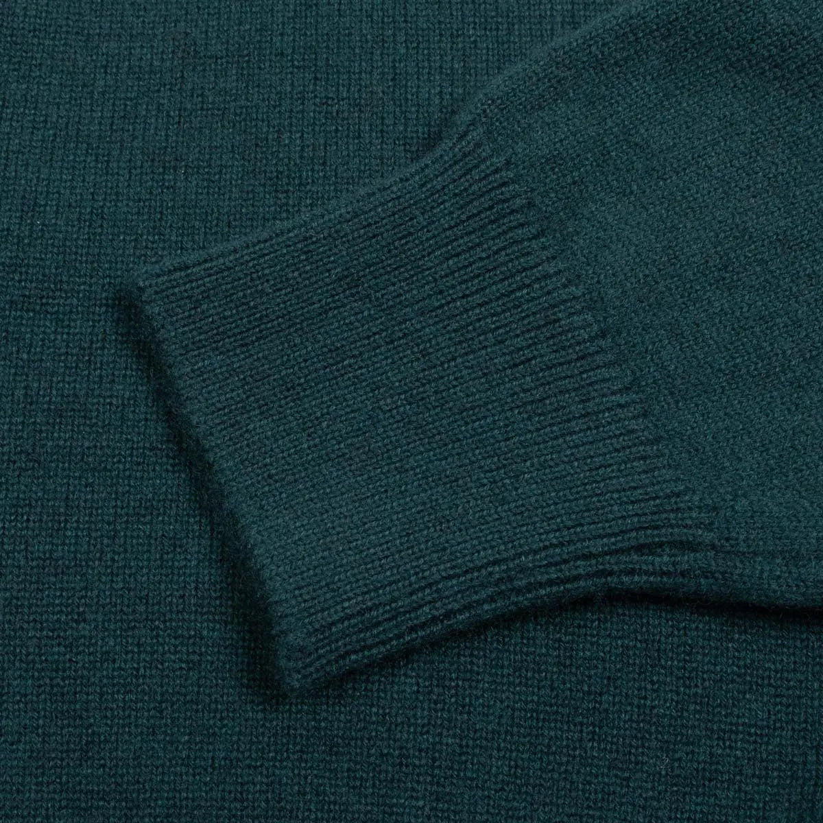 Bottle Green Balvenie 3 Button 4ply Cashmere Polo Sweater Robert Old