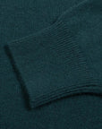 Bottle Green Balvenie 3 Button 4ply Cashmere Polo Sweater Robert Old