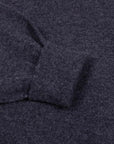 Charcoal Chatsworth 2ply V-Neck Cashmere Sweater Robert Old