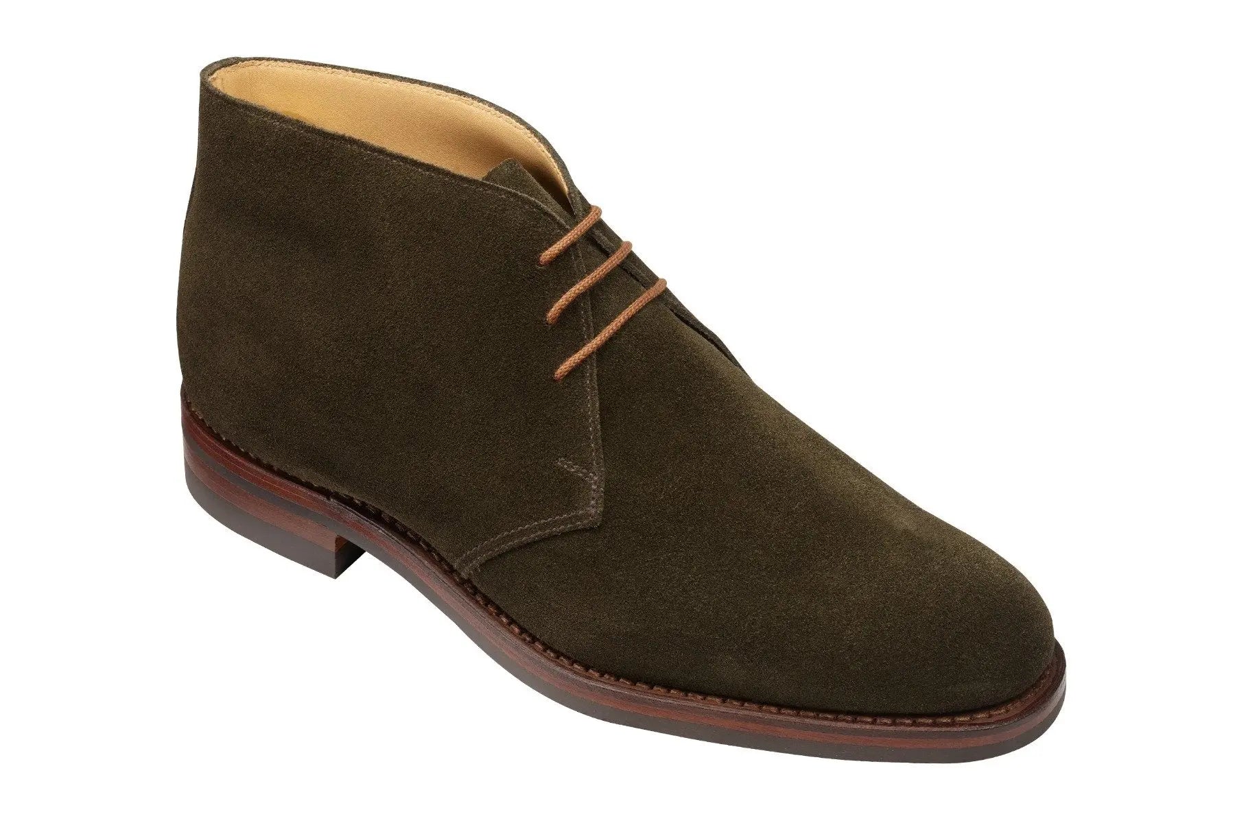 Earth Green Chiltern Suede Chukka Boots Boots Crockett &amp; Jones   