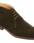 Earth Green Chiltern Suede Chukka Boots Boots Crockett & Jones   