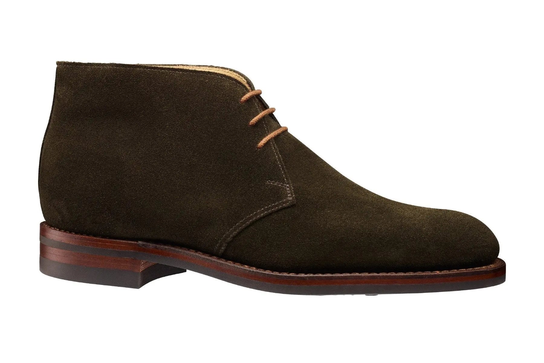 Earth Green Chiltern Suede Chukka Boots Boots Crockett &amp; Jones   