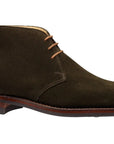 Earth Green Chiltern Suede Chukka Boots Boots Crockett & Jones   