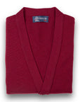 Claret Red Mallaig 4ply Cashmere Cardigan  Robert Old Claret UK 44" 