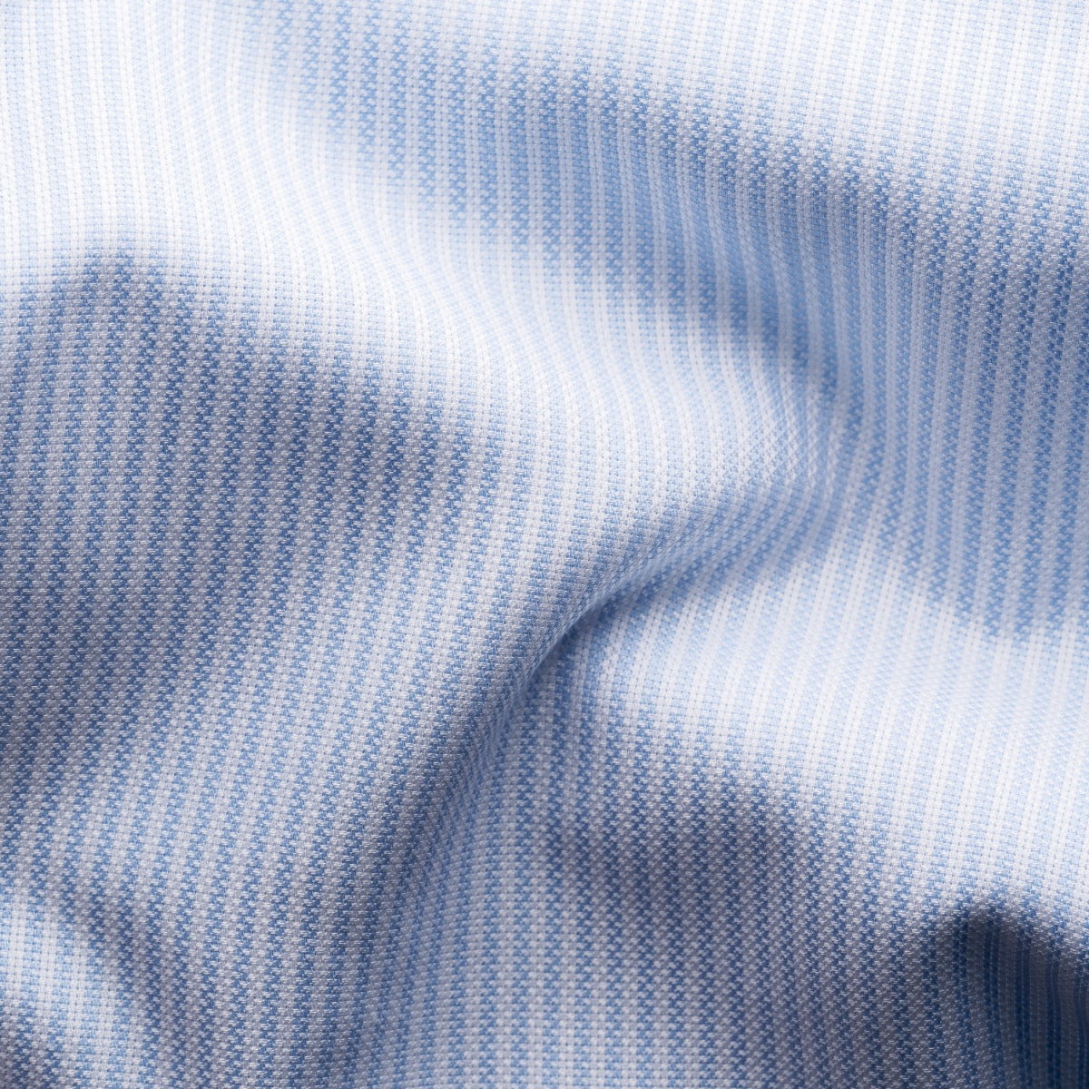 Light Blue Striped Oxford Cotton-Tencel™ Shirt  Eton   