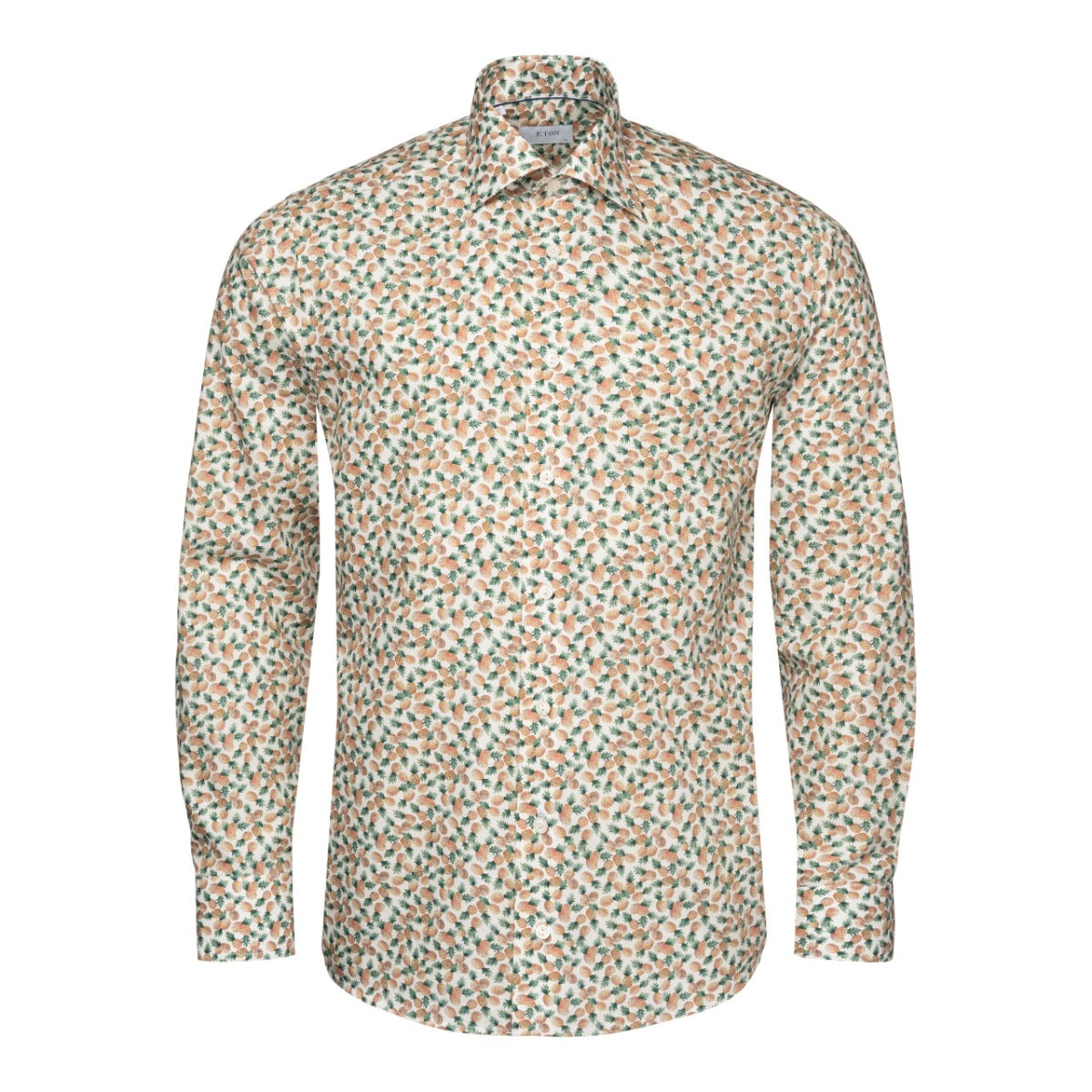 Pineapple Print Cotton-TENCEL™ Slim Fit Shirt  Eton   