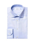 Light Blue Textured Twill Contemporary Fit Shirt  Eton   