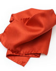 Orange Silk Pocket Square  Robert Old   