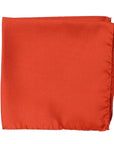 Orange Silk Pocket Square  Robert Old   