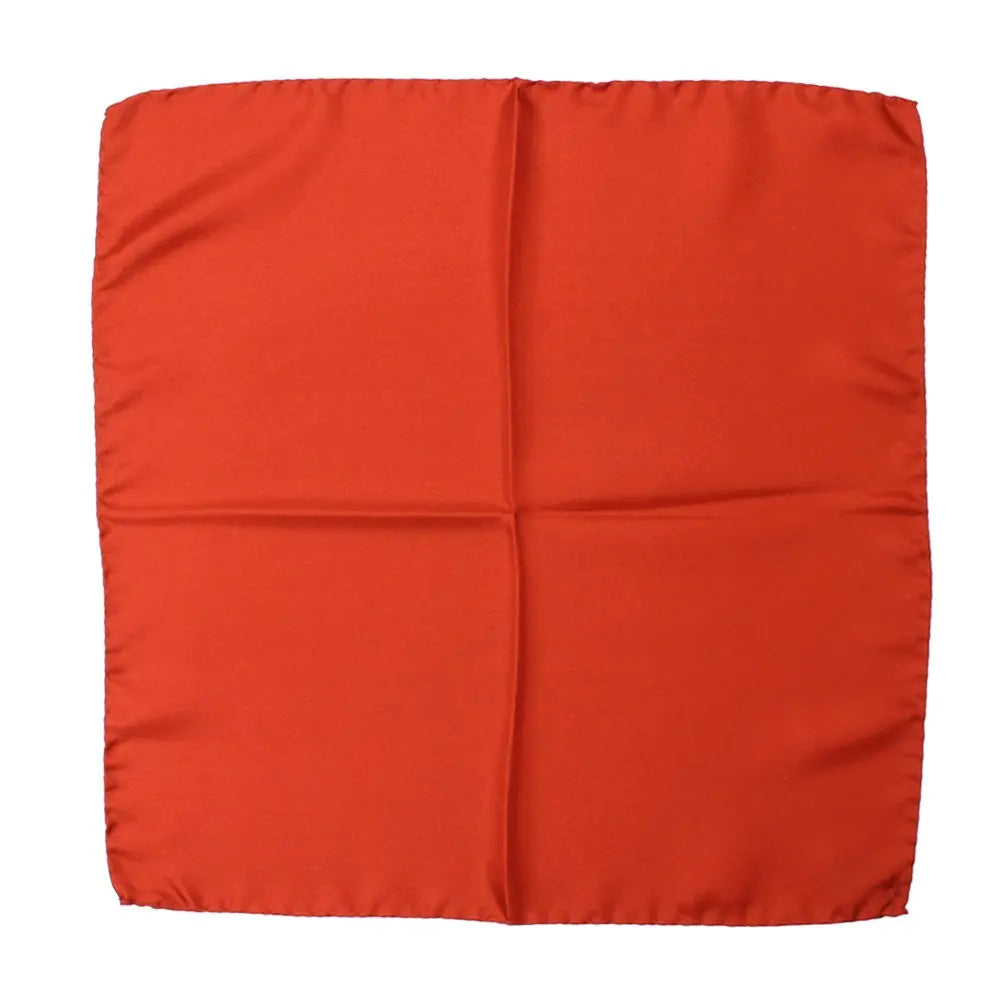 Orange Silk Pocket Square  Robert Old   