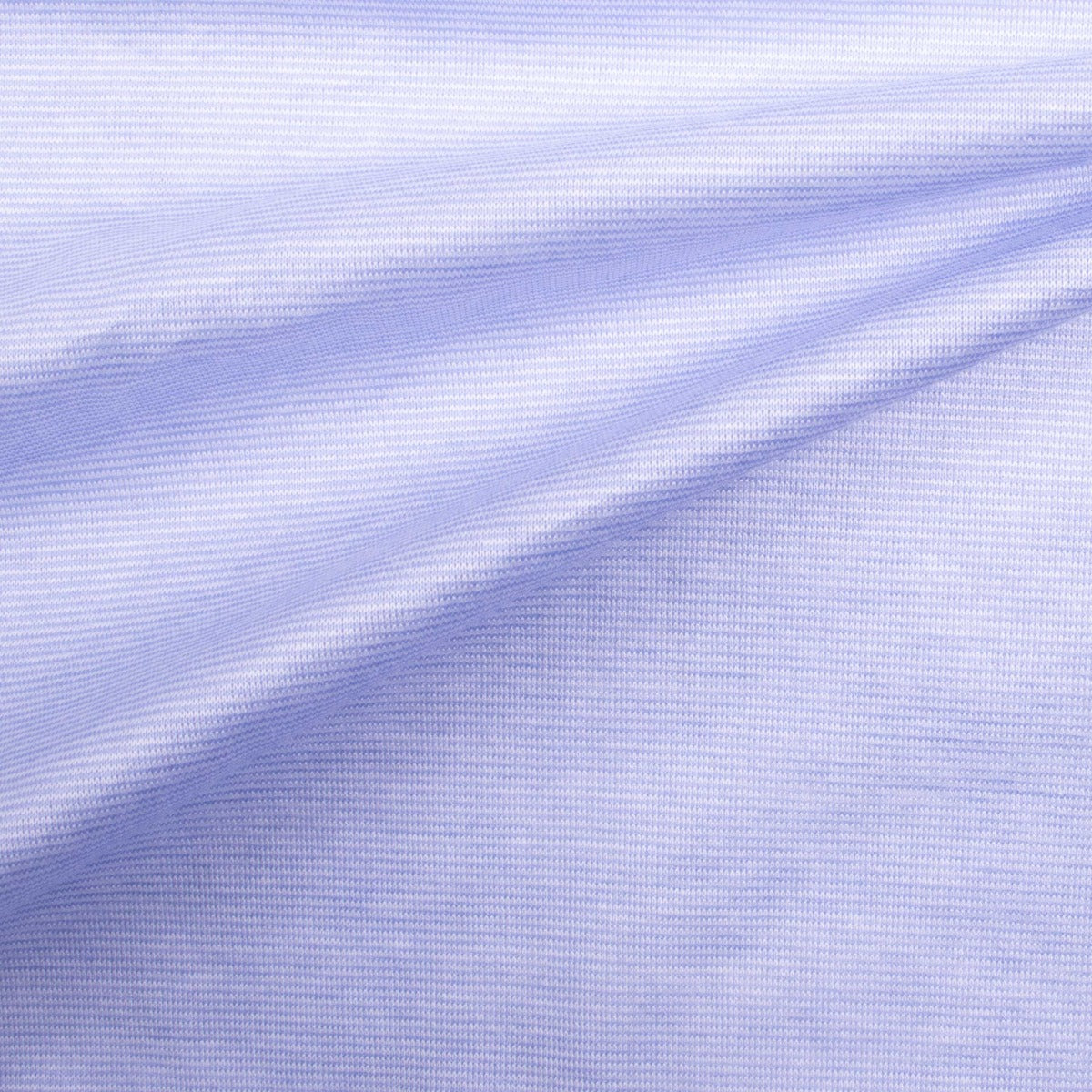 Light Blue 100% Cotton Fine-Stripe Polo  Robert Old   