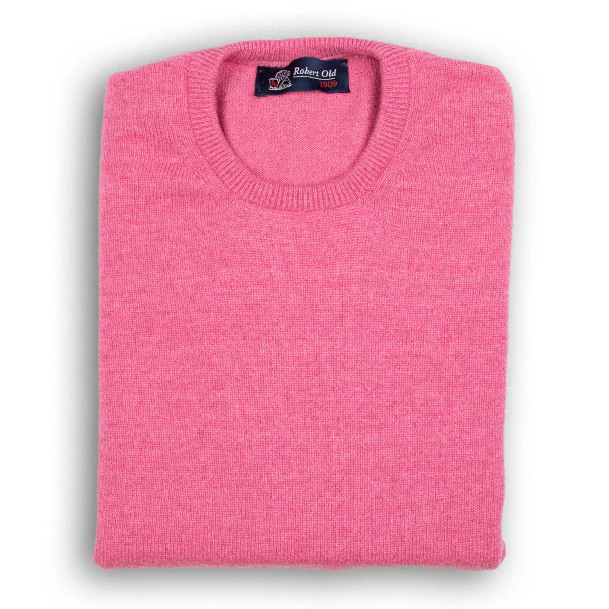 Dakar Pink Tiree 4ply Crew Neck Cashmere Sweater  Robert Old UK 36"  