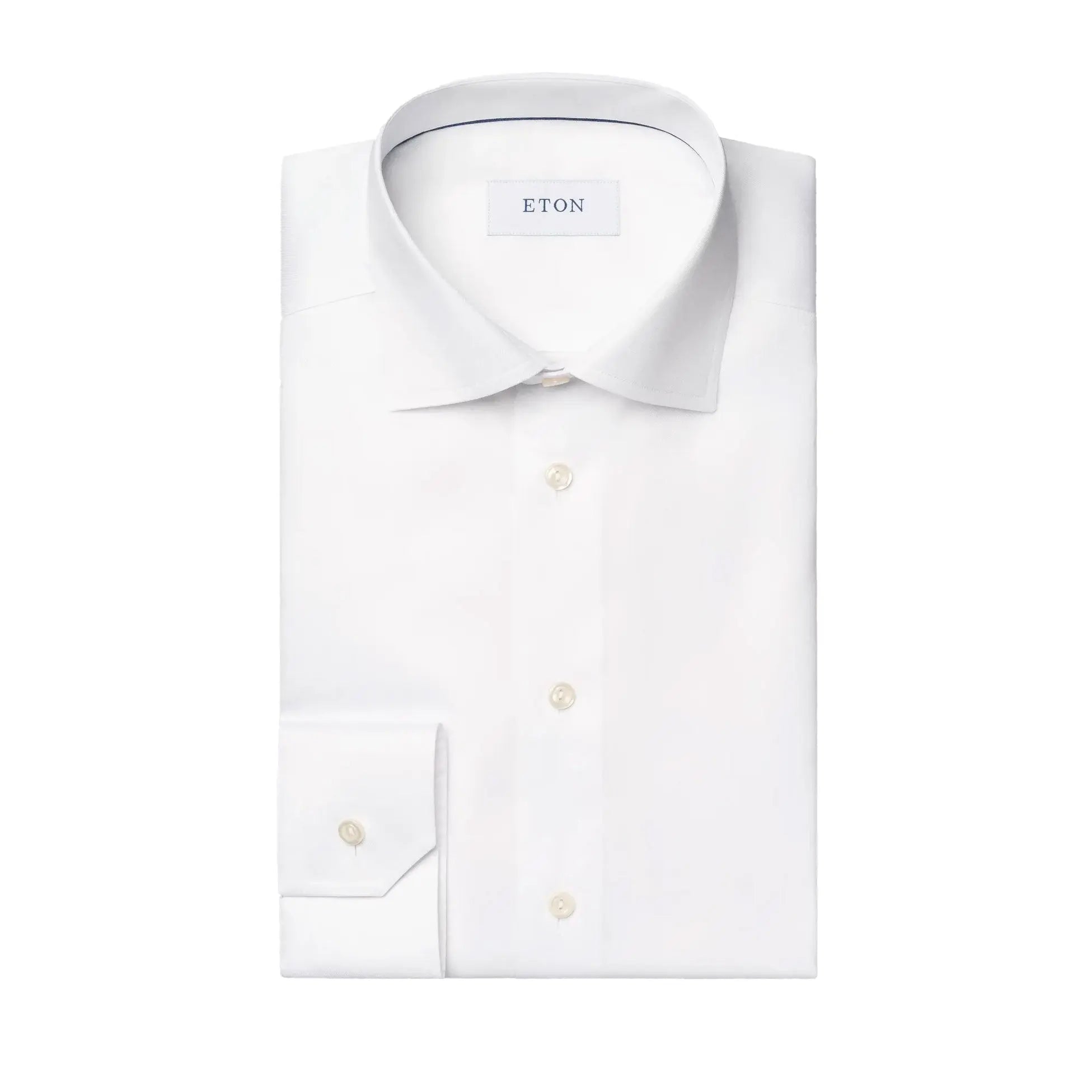 White Signature Twill Classic Fit Shirt  Eton   