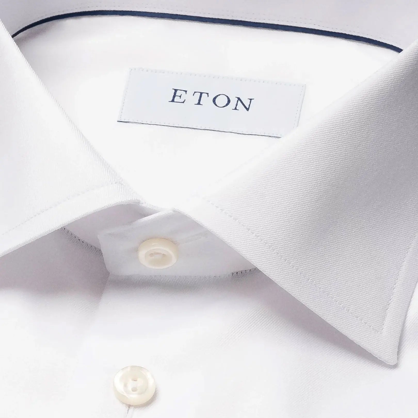 White Signature Twill Classic Fit Shirt  Eton   