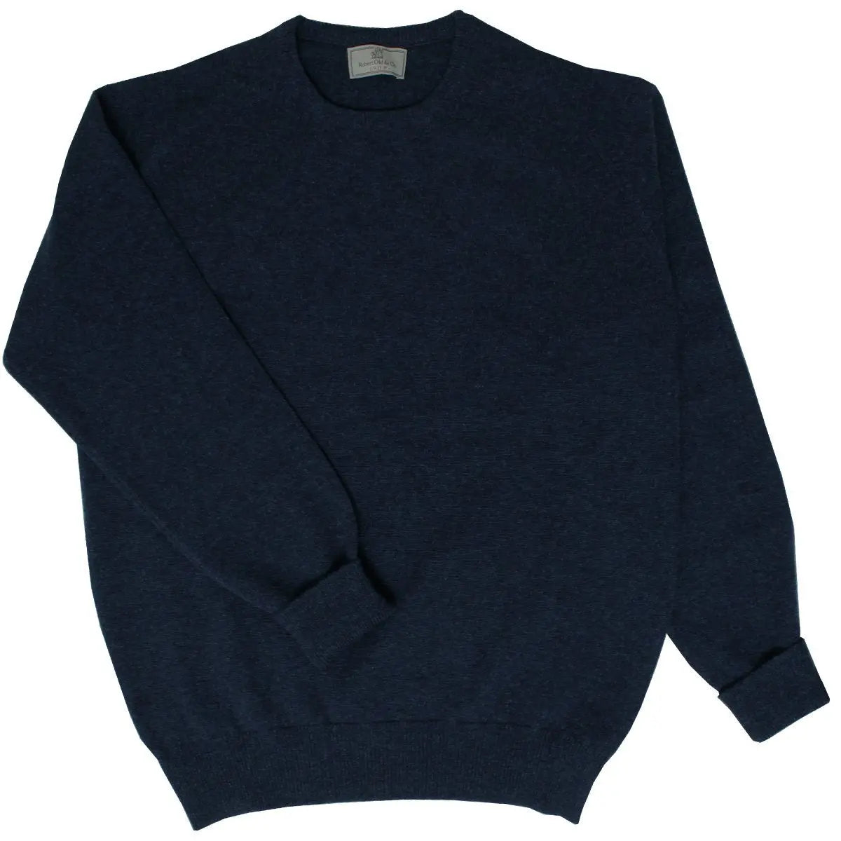 The Ayre 2ply Crew Neck Pure Lambswool Sweater Crew Neck Robert Old Astra 36" UK 